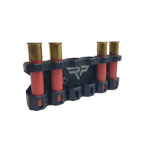 .410 M-LOK quiver na sześć nabojów, wykonany z aluminium 6061, z systemem O-ring, zapewnia szybki dostęp i bezpieczeństwo w każdych warunkach.